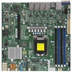 SUPERMICRO MB 1xLGA1151 (Xeon E3-21xx,i3), C242, 4xDDR4, 6xSATA3, M.2, 1xPCIe3.0 x16, VGA, 4x LAN, IPMI