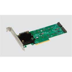 Broadcom MegaRAID 9540-2M2, 2x slot M.2 pro NVMe (PCIe 4.0 x4) SATA (6Gb s) disky, RAID 0, 1, PCIe 4.0 x8