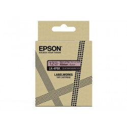 Epson LabelWorks LK-4PBK - Saténový - black on pink - Role (1,2 cm x 5 m) 1 role stužková páska - pro LabelWorks Cable and Wiring Kit, LW-1000, 600, 700, K400, Z700, Z710, Z900, Safety Kit