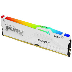 KINGSTON FURY Beast White RGB XMP 16GB DDR5 6000MHz CL40 DIMM 