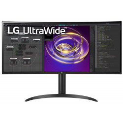 LG monitor 34WP85CP zakřivený IPS 34" 21:9 3440x1440 1000:1 5ms 300cd 60Hz 2xHDMI DP USB-C repro čern