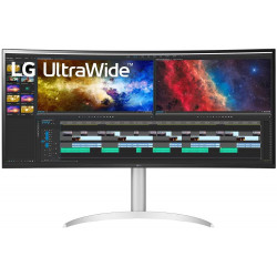 LG monitor 38WP85CP zakřivený IPS 38" 21:9 3840x1600 1000:1 5ms 300cd 2xHDMI DP USB-C USB repro bílý