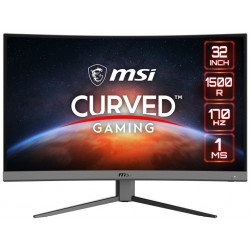 MSI Gaming G32C4 E2 31.5" zakřivený 1920x1080 VA LED, 170Hz 1ms 250cd m2 3000:1 HDMI DP černý