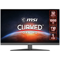 MSI Gaming G322C 31,5" zakřivený 1920x1080 VA LED, 170hz 1ms 250cd m2 3000:1 HDMI DP černý