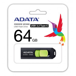 64GB ADATA UC300 USB 3.2 černá zelená