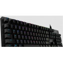 Logitech G512 CARBON LIGHTSYNC RGB Mechanical Gaming Keyboard with GX Brown switches-CARBON-US INT\'L-USB