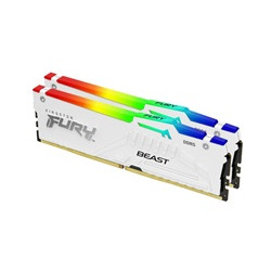 KINGSTON DIMM DDR5 (Kit of 2) FURY Beast White RGB XMP 32GB 5600MT s CL40
