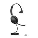 Jabra Evolve2 40 SE Mono USB-C Drát MS Černá