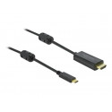 Delock - Kabel video audio - USB-C s piny (male) do HDMI s piny (male) - 3 m - černá - podporuje 4K, aktivní