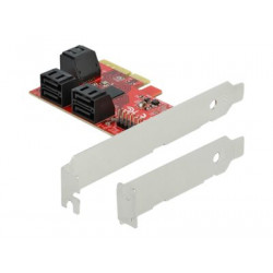 Delock - Řadič úložiště - SATA 6Gb s - nízký profil - PCIe 3.0 x4