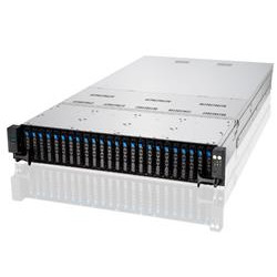ASUS 2U GPU server 2x SP5, 24x DDR5 ECC R, 12x 3,5 8xNVMe, 2x 10Gb LAN, 2x 2600Wt, IPMI