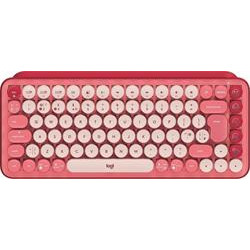 Logitech POP Keys Wireless Mechanical Keyboard With Emoji Keys - HEARTBREAKER_ROSE - UK - INTNL