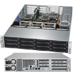 SUPERMICRO 2U SSG 2x LGA3647, iC621, 16x DDR4 ECC R, 12x SAS3 HS, HW RAID, 2x10GbE, 2x 1200W(80+tit.), IPMI