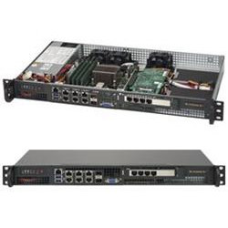 SUPERMICRO mini1U server 1x FCBGA1667 Xeon D-1518, 4x DDR4 ECC, 200W, M.2, 2x 10Gb SFP+, 6x 1Gb LAN, IPMI