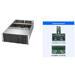 SUPERMICRO 4U GPU server 2x LGA3647, iC622, 24x DDR4, 24x 3,5"HS (2x NVMe opt.), 21x PCIe, 2x2200W(tit), 2x10GbE, IPMI