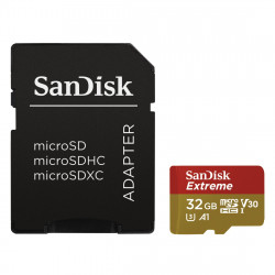 SanDisk Extreme microSDHC 32GB 100MB s + adaptér