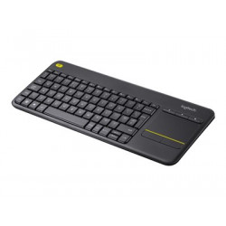 Logitech Wireless Touch Keyboard K400 Plus - Klávesnice - s touchpad - bezdrátový - 2.4 GHz - QWERTZ - maďarská - černá
