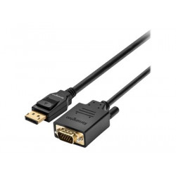 Kensington - Kabel adaptéru - DisplayPort (M) do HD-15 (VGA) (M) - DisplayPort 1.2 - 1.83 m - pasivní, podpora 1080p - černá