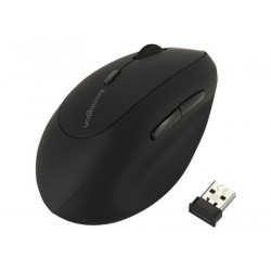 Kensington Pro Fit Ergo Wireless Mouse - Vertikální myš - ergonomický - levák - 6 tlačítka - bezdrátový - 2.4 GHz