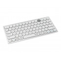 Kensington Multi-Device Dual Wireless Compact Keyboard - Klávesnice - bezdrátový - 2.4 GHz, Bluetooth 3.0, Bluetooth 5.0 - britská - stříbrná