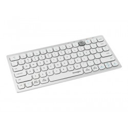 Kensington Multi-Device Dual Wireless Compact Keyboard - Klávesnice - bezdrátový - 2.4 GHz, Bluetooth 3.0, Bluetooth 5.0 - britská - stříbrná