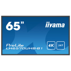 65" iiyama LH6570UHB-B1: VA, 4K UHD,Android,24 7