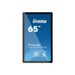 iiyama ProLite TF6539UHSC-B1AG - 65" Třída úhlopříčky displej LCD s LED podsvícením - interaktivní digital signage - s dotyková obrazovka (multi touch) - 4K UHD (2160p) 3840 x 2160 - matná čerň