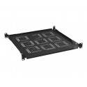 SOLARIX Police 19 1U 450mm pevná, Police 19 1U 450mm pevná BK úchyt na přední i zadní lišty UP-14-B