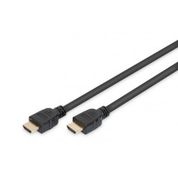 Digitus připojovací kabel HDMI 2.1 Ultra High Speed, typ A M M, 1,0 m, s Ethernetem, UHD 8K 60p, zlacené konektory