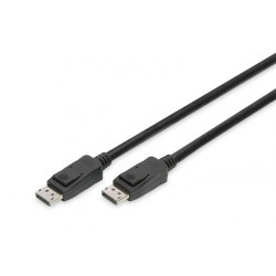 DIGITUS Připojovací kabel DisplayPort, DP M M, 3,0 m, Ultra HD 8K, verze 1.3 1.4, bl