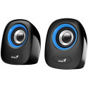 Genius repro SP-Q160, přenosné repro, 2.0, 6W, USB napájení, 3,5mm jack, černo-modré