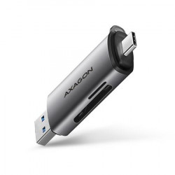 AXAGON CRE-SAC, USB3.2 Gen1 Type-C + Type-A externí čtečka karet SD microSD, podpora UHS-I