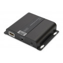 DIGITUS 4K HDMI Extender, přijímací jednotka přes IP CAT 5, 6 (120 m), napájení POE