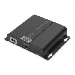 DIGITUS 4K HDMI Extender, přijímací jednotka přes IP CAT 5, 6 (120 m), napájení POE