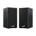 GENIUS repro SP-HF180, 2.0, 6W, USB napájení, 3,5mm jack, dřevěné, černé