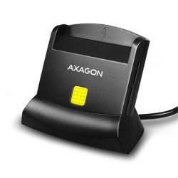 AXAGON CRE-SM2, USB externí čtečka 4-slot Smart card ID card (eObčanka) + SD microSD SIM