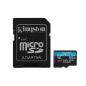 KINGSTON 64GB microSDHC Canvas Go! Plus 170R 100W U3 UHS-I V30 Card + SD Adapter