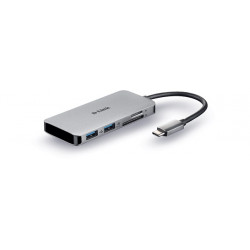 D-Link 6-in-1 USB-C Hub with HDMI Card Reader Power Delivery