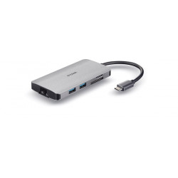 D-Link 8-in-1 USB-C Hub with HDMI Ethernet Card Reader Power Delivery