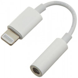 PremiumCord Apple Lightning audio redukční kabel na 3.5 mm stereo jack female, bílý