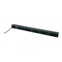 APC Basic Rack-Mount PDU - Pásek na rozvod silnoproudu (k montáži na regál) - AC 208 230 V - 2.3 kW - vstup: IEC 60320 C14 - výstupní konektory: 15 (IEC 60320 C13) - 1.98 m kabel - černá - pro P N: SMTL750RMI2UC, SMX1000C, SMX1500RM2UC, SMX1500RM2UCNC, SMX750C, SMX750CNC