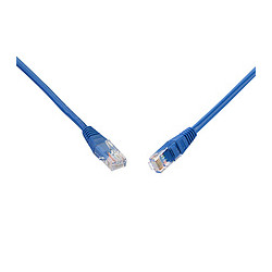 Patch kabel CAT5E UTP PVC 2m modrý non-snag-proof C5E-155BU-2MB