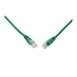 Patch kabel CAT5E UTP PVC 2m zelený non-snag-proof C5E-155GR-2MB