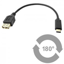 PremiumCord Adaptér USB 3.1 konektor C male - USB 3.0 konektor A female, 0,2m OTG