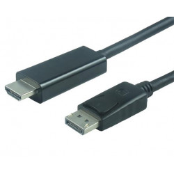 PremiumCord DisplayPort na HDMI kabel 2m M M