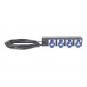 APC Basic Rack PDU - Pásek na rozvod silnoproudu (k montáži na regál) - AC 230 V - vstup: drátové připojení - výstupní konektory: 4 (IEC 60309) - 2U - 19" - 8.5 m kabel - černá - pro P N: SCL400RMJ1U, SCL500RMI1UC, SCL500RMI1UNC, SMTL1000RMI2UC, SMTL750RMI2UC