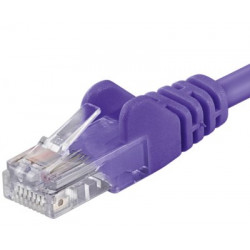 Premiumcord Patch kabel CAT6a S-FTP, RJ45-RJ45, AWG 26 7 0,25m fialov