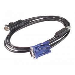 APC - Kabel klávesnice videa myši (KVM) - USB, HD-15 (VGA) do HD-15 (VGA) - 1.83 m - - pro P N: AP5201, AP5202, AP5808, AP5816, KVM1116R