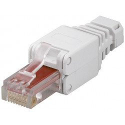 Konektor RJ45 8pinů Cat6 - montáž bez nástroje