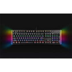 Herní klávesnice GEMBIRD KB-UMW-01, optické spínače, RGB, US layout